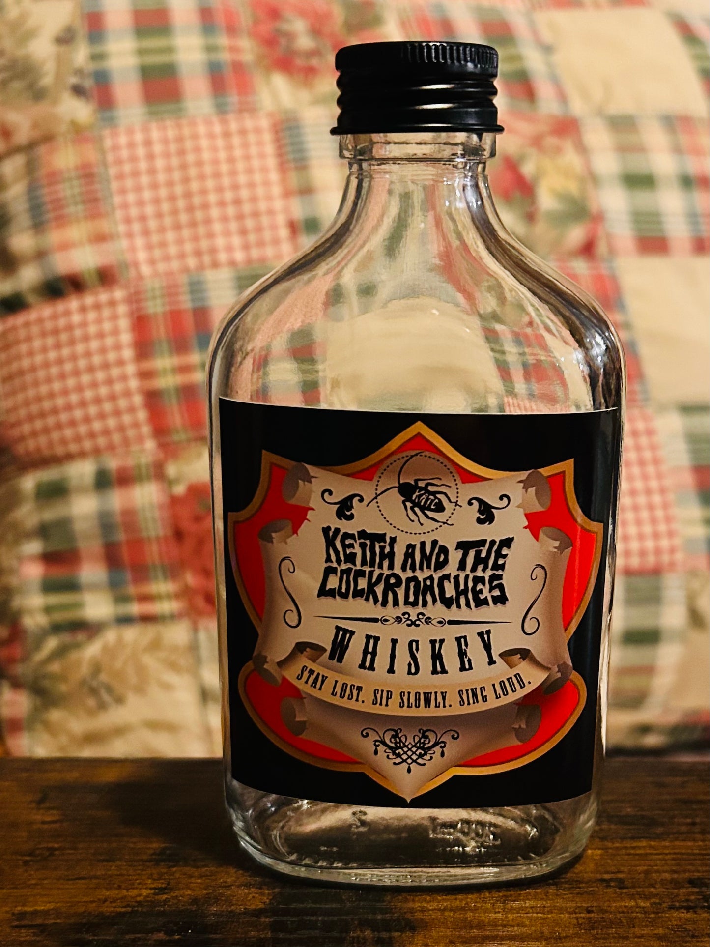 The Official Keith and the Cockroaches Flask