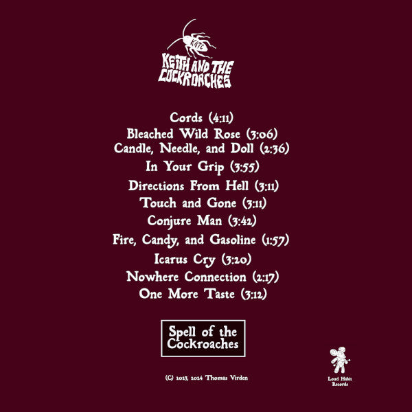 Spell of the Cockroaches - Keith and the Cockroaches' Second LP!